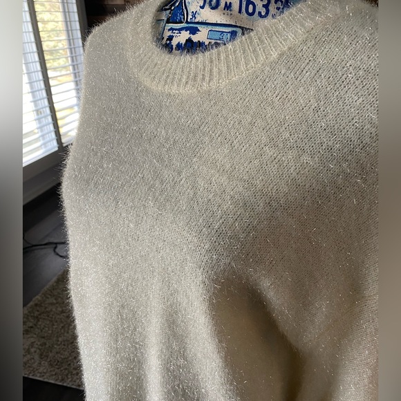 Pink Lily off white, sparkly sweater - Picture 3 of 9